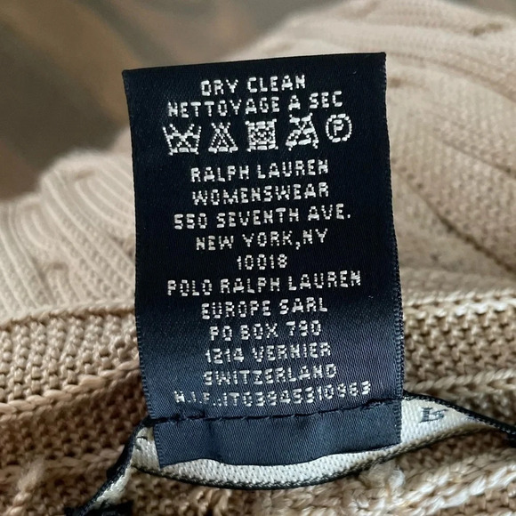 Ralph Lauren Black Label Cable Knit Open Front Cardigan Sweater - Picture 8 of 10